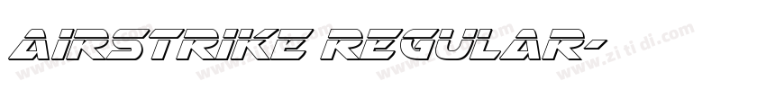 Airstrike Regular字体转换